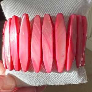 Vibrant Pink Shell Bracelet